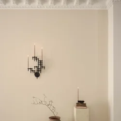 Stoff Nagel Wall Hanger Sort