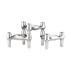 Stoff Nagel BMF Lysestage - Krom - 3 stk.
