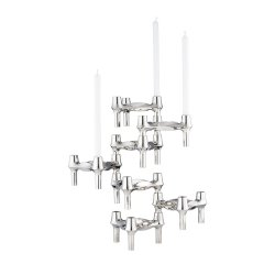 Stoff Nagel BMF Lysestage - Krom - 3 stk.