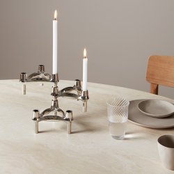 Stoff Nagel BMF Lysestage - Krom - 3 stk.