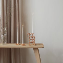 Stoff Nagel Reflect Lysestage - Rosa Guld Finish - Stor