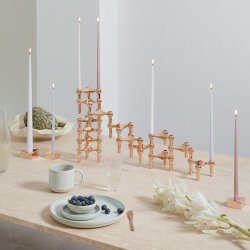 Stoff Nagel Reflect Lysestage - Rosa Guld Finish - Stor