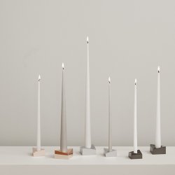 Stoff Nagel Reflect Lysestage - Sort Krom - Stor