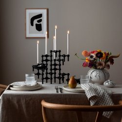 Stoff Nagel Uyuni LED Kertelys - Hvid - 2 Stk.