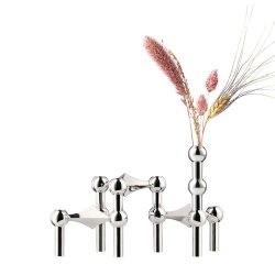 Stoff Nagel Vase - Krom