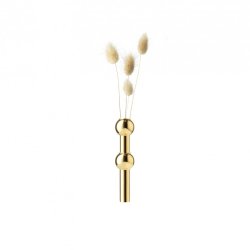 Stoff Nagel Vase - Messing