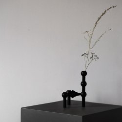Stoff Nagel Vase - Sort