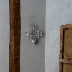 Stoff Nagel Wall Hanger - Krom