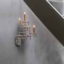 Stoff Nagel Wall Hanger - Krom