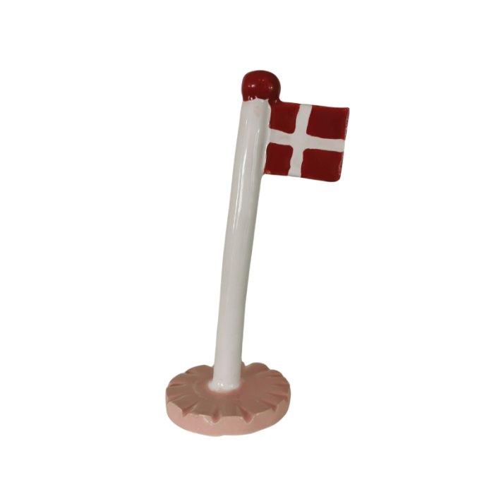 The Clay Play Klassisk Dannebrog Bordflag Blossom Pink 14-18 cm