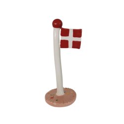 The Clay Play Klassisk Dannebrog Bordflag Blossom Pink Dot 14-18 cm