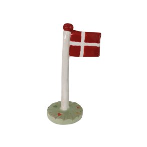 The Clay Play Klassisk Dannebrog Bordflag Pale Spring Dot 14-18 cm
