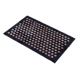 Tica Copenhagen Gulvmtte m. Dots - Sort/Sand - 40x60 cm