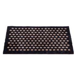 Tica Copenhagen Gulvmtte m. Dots - Sort/Sand - 40x60 cm