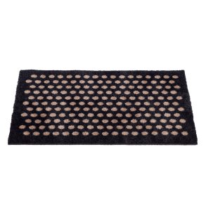 Tica Copenhagen Gulvmtte m. Dots - Sort/Sand - 40x60 cm