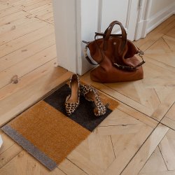 Tica Copenhagen Gulvm�tte Stripes Horisontal - Dijon/Brun/Sand 40x60 cm