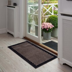 Tica Copenhagen Gulvmtte m. Dots - Sort/Sand - 67x120 cm