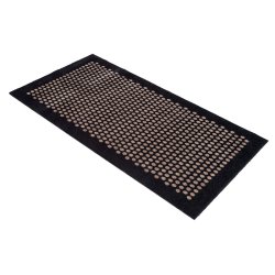 Tica Copenhagen Gulvmtte m. Dots - Sort/Sand - 67x120 cm