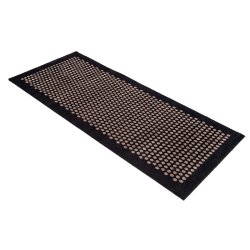Tica Copenhagen Gulvmtte m. Dots - Sort/Sand - 67x150 cm
