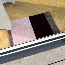 Tica Copenhagen Gulvm�tte Stripes Horisontal Bordeaux/Rose/Sand 40x60 cm