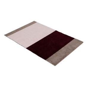 Tica Copenhagen Gulvm�tte Stripes Horisontal Bordeaux/Rose/Sand 60x90 cm