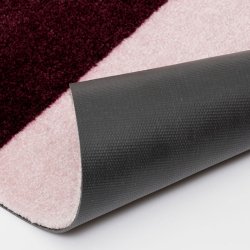 Tica Copenhagen Gulvm�tte Stripes Horisontal Bordeaux/Rose/Sand 67x120 cm