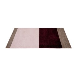Tica Copenhagen Gulvm�tte Stripes Horisontal Bordeaux/Rose/Sand 67x120 cm