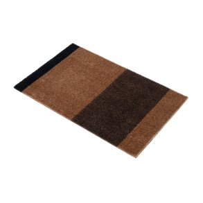 Tica Copenhagen Gulvm�tte Stripes Horisontal Cognac/M�rkebrun/Sort 40x60 cm