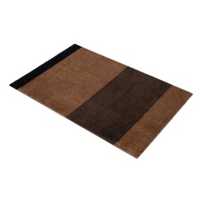 Tica Copenhagen Gulvm�tte Stripes Horisontal Cognac/M�rkebrun/Sort 60x90 cm