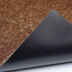 Tica Copenhagen Gulvm�tte Stripes Horisontal Cognac/M�rkebrun/Sort 67x120 cm