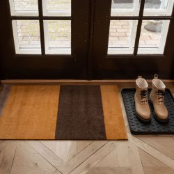 Tica Copenhagen Gulvm�tte Stripes Horisontal - Dijon/Brun/Sand 60x90 cm