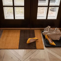 Tica Copenhagen Gulvm�tte Stripes Horisontal - Dijon/Brun/Sand 60x90 cm