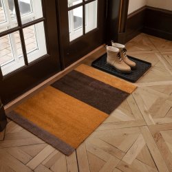 Tica Copenhagen Gulvm�tte Stripes Horisontal - Dijon/Brun/Sand 60x90 cm