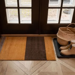 Tica Copenhagen Gulvm�tte Stripes Horisontal - Dijon/Brun/Sand 60x90 cm