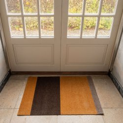 Tica Copenhagen Gulvm�tte Stripes Horisontal - Dijon/Brun/Sand 60x90 cm