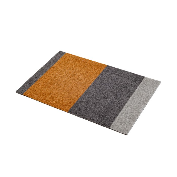 Tica Copenhagen Gulvm�tte Stripes Horisontal - Lys Gr�/Gr�/Dijon 40x60 cm