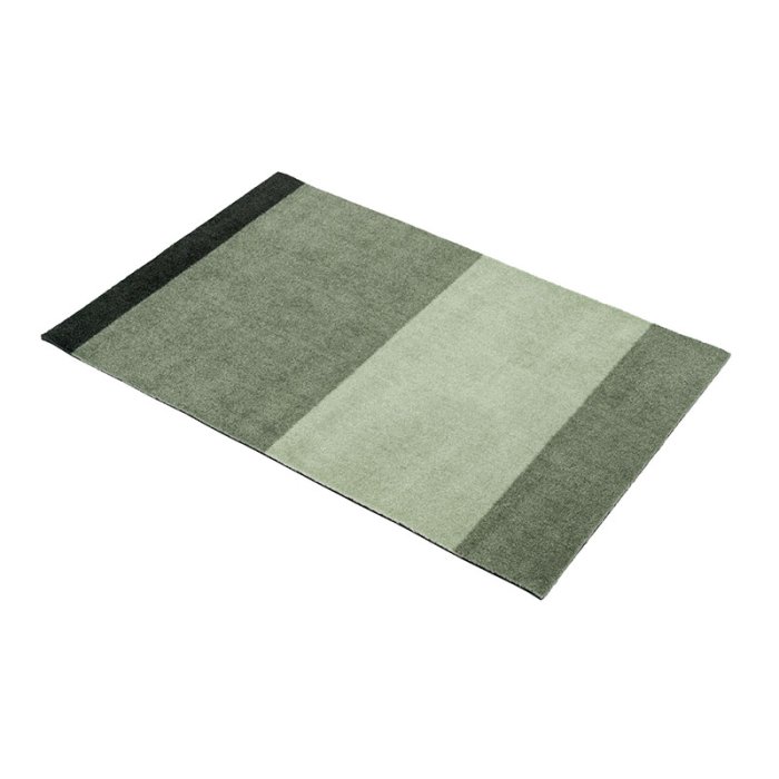 Tica Copenhagen Gulvm�tte Stripes Horisontal - Lys/St�vet/M�rk Gr�n 60x90 cm