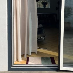 Tica Copenhagen Gulvm�tte Stripes Horisontal Gr�n/Ivory/Bordeaux 40x60 cm