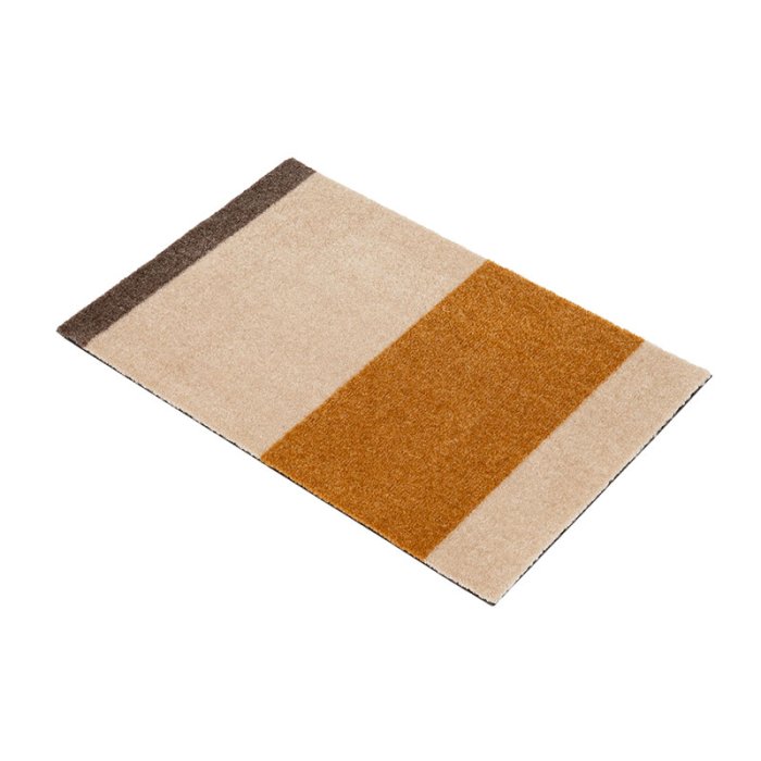 Tica Copenhagen Gulvm�tte Stripes Horisontal Ivory/Dijon/Brun 40x60 cm