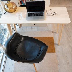 Tica Copenhagen Gulvm�tte Stripes Horisontal Ivory/Dijon/Brun 90x130 cm