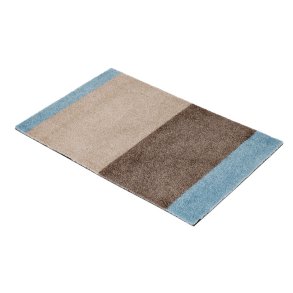 Tica Copenhagen Gulvm�tte Stripes Horisontal Ivory/Sand/Bl� 40x60 cm