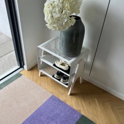 Tica Copenhagen Gulvm�tte Stripes Horisontal Lilla/Ivory/Gr�n 67x120 cm