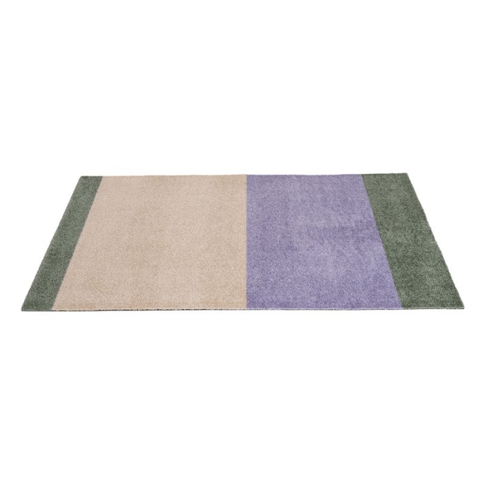 Tica Copenhagen Gulvm�tte Stripes Horisontal Lilla/Ivory/Gr�n 67x120 cm