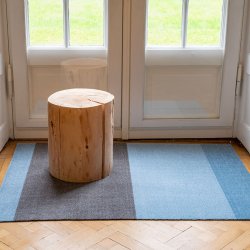Tica Copenhagen Gulvm�tte Stripes Horisontal Lys/St�vet Bl�/St�lgr� 90x130 cm