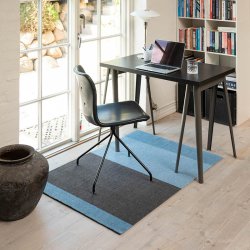Tica Copenhagen Gulvm�tte Stripes Horisontal Lys/St�vet Bl�/St�lgr� 90x130 cm