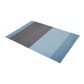 Tica Copenhagen Gulvm�tte Stripes Horisontal Lys/St�vet Bl�/St�lgr� 90x130 cm