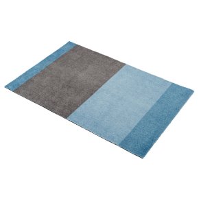 Tica Copenhagen Gulvm�tte Stripes Horisontal Lys/St�vet Bl�/St�lgr� 60x90 cm