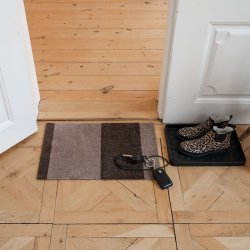 Tica Copenhagen Gulvm�tte Stripes Horisontal Sand/Brun 40x60 cm