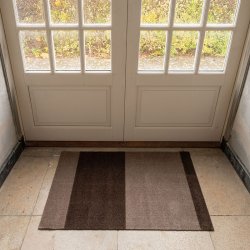 Tica Copenhagen Gulvm�tte Stripes Horisontal Sand/Brun 60x90 cm