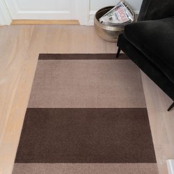 Tica Copenhagen Gulvm�tte Stripes Horisontal Sand/Brun 67x120 cm